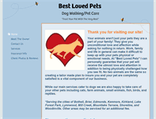 Tablet Screenshot of bestlovedpets.net